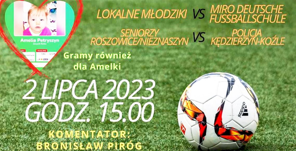 Towarzyski turniej piłki nożnej w Roszowicach z charytatywnym celem