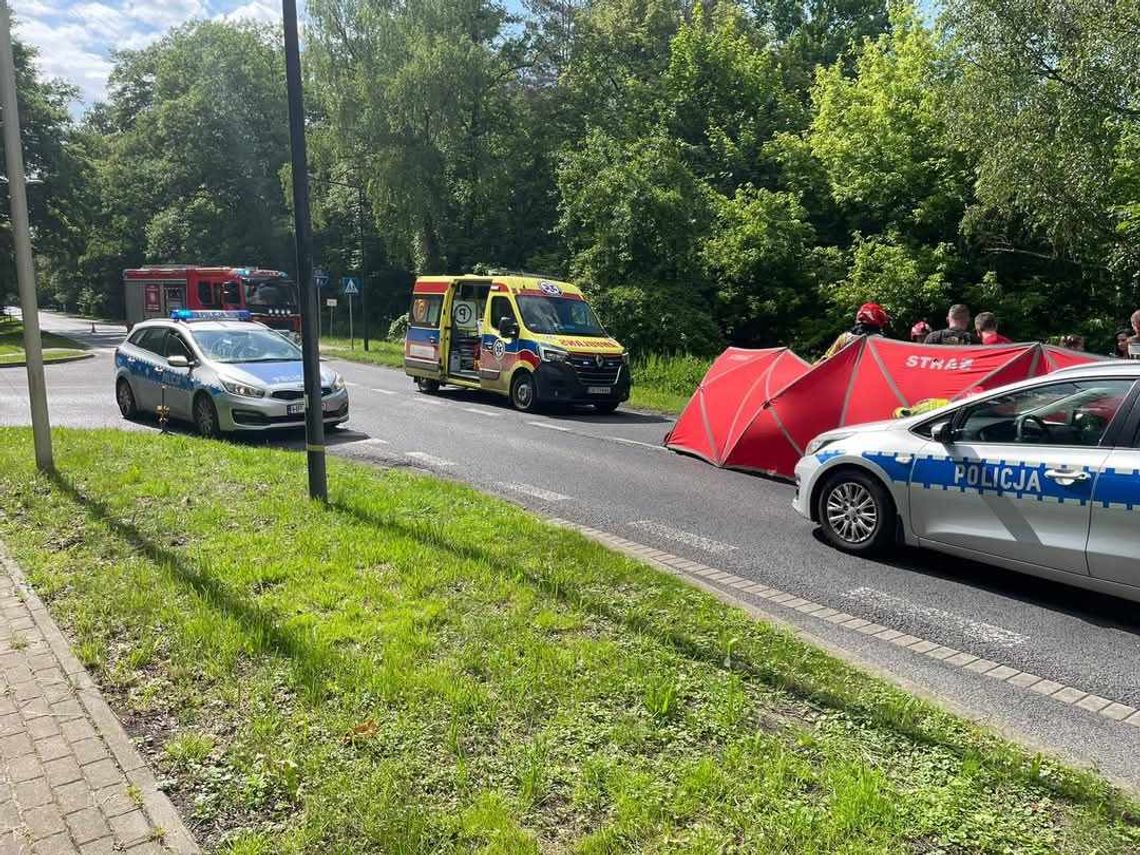 Tragiczny wypadek w Sławięcicach - nie żyje potrącony pieszy
