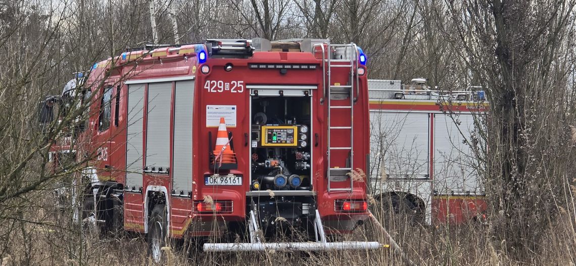 Trawy wciąż płoną. Strażackie akcje w Koźlu Porcie i Większycach