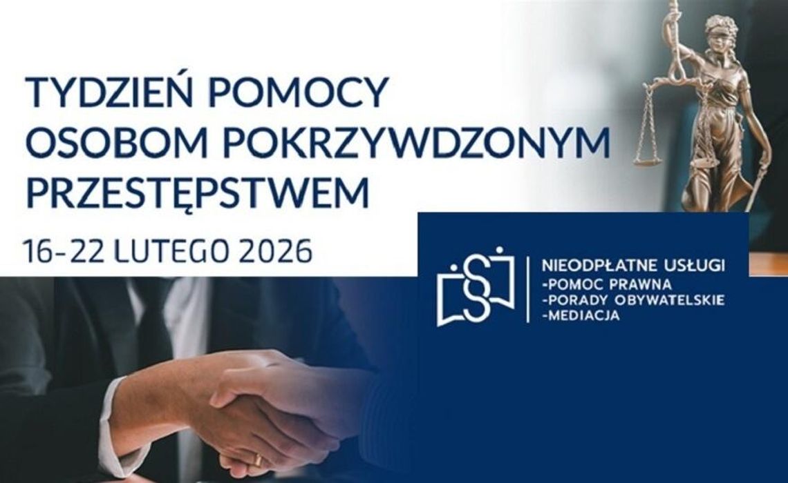 Trwa Tydzień Pomocy Osobom Pokrzywdzonym Przestępstwem