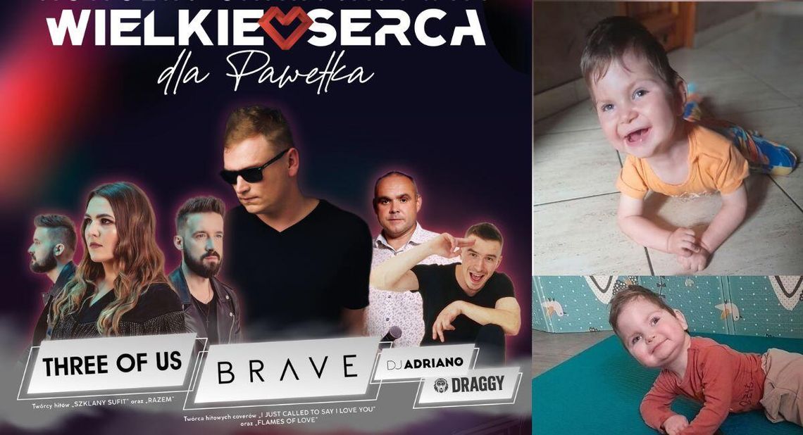 Trwa zbiórka pieniędzy na leczenie Pawełka ze Sławięcic. Weź udział w koncercie charytatywnym