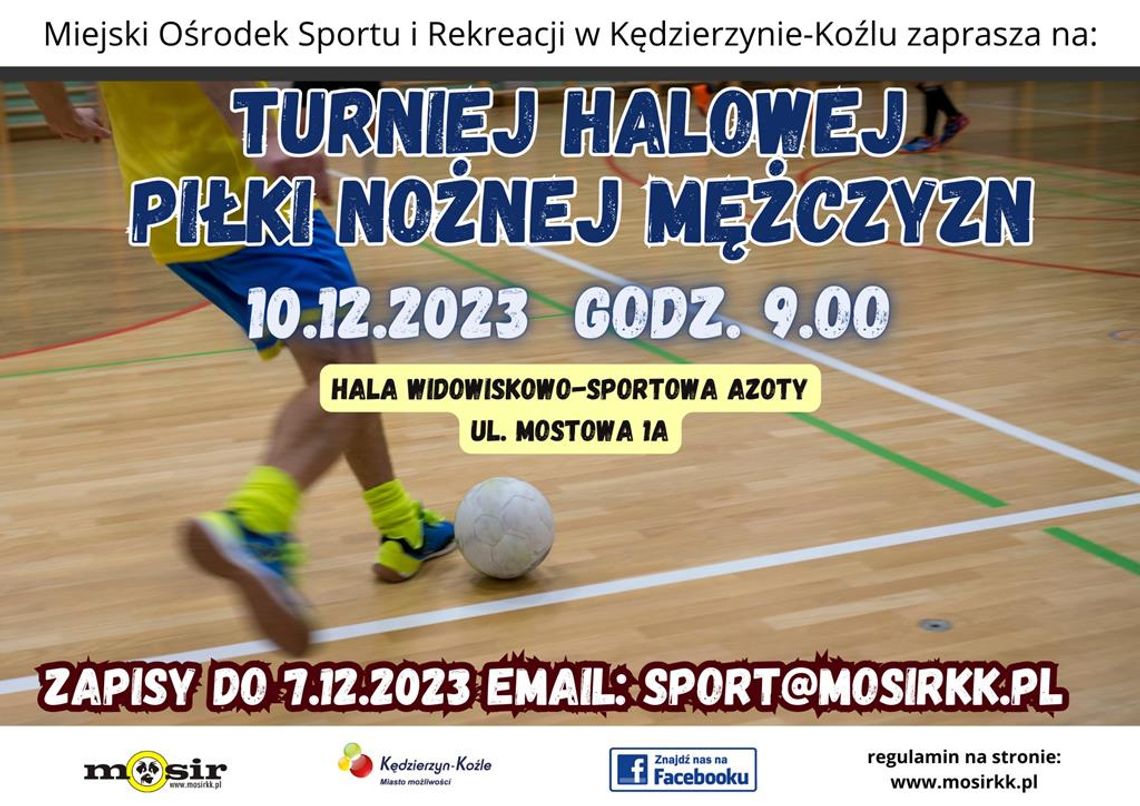 Turniej halowej piłki nożnej amatorów w hali "Azoty"