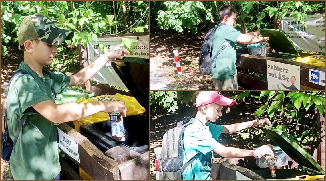 Tymek, Tomek, Kacper i Maksymilian - harcerze na straży zieleni