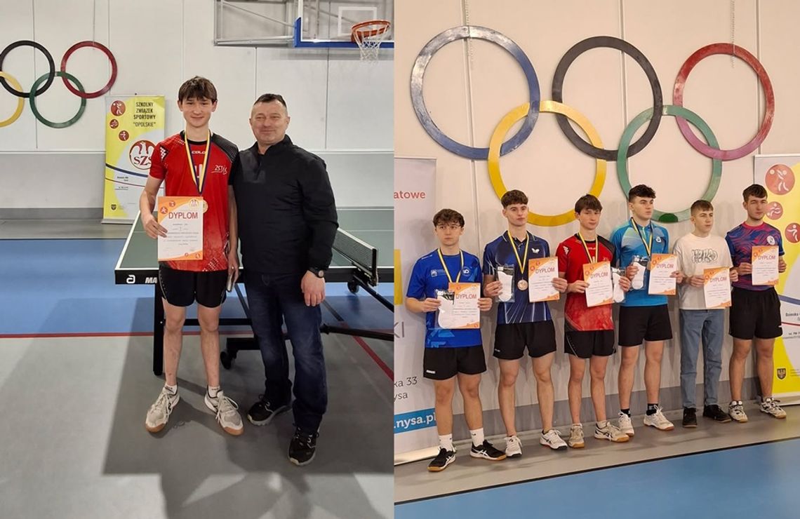 Uczeń ZSTiO został mistrzem województwa w tenisie stołowym