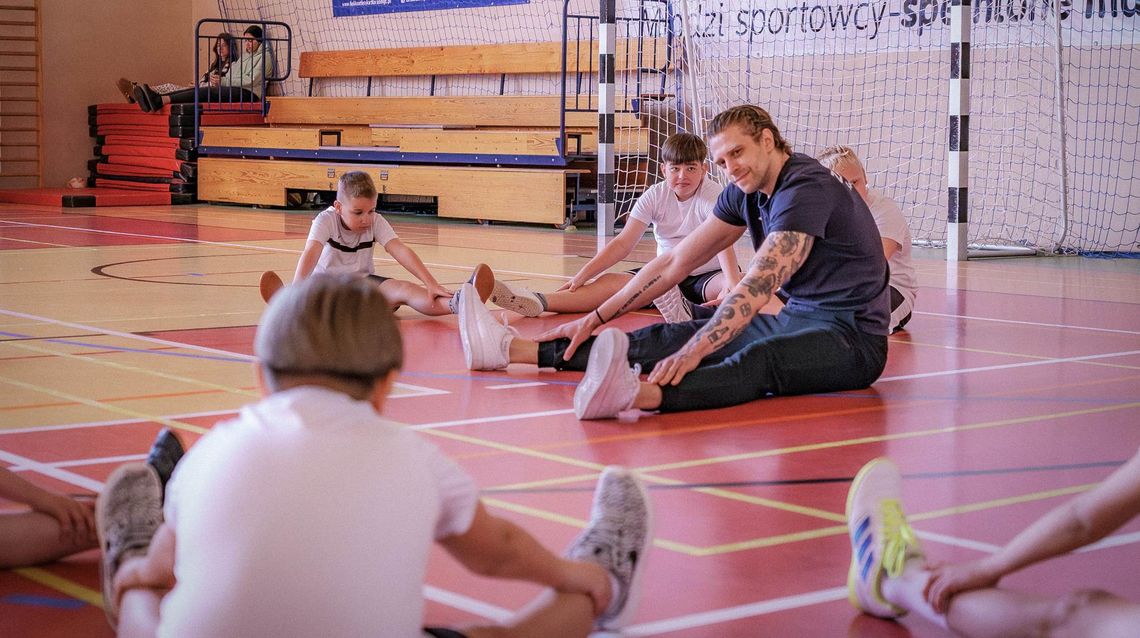 Uczniowie trenowali ramię w ramię z zawodnikami ZAKSY Kędzierzyn-Koźle