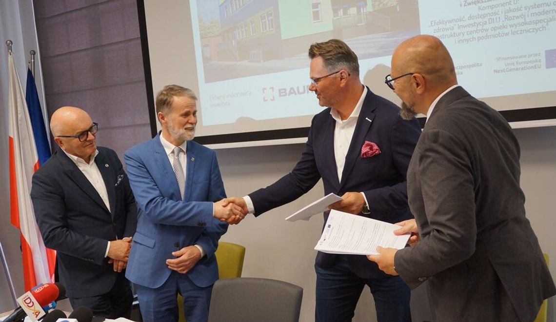 Umowa na rozbudowę przychodni w Koźlu. Powstanie tam oddział chemioterapii dziennej