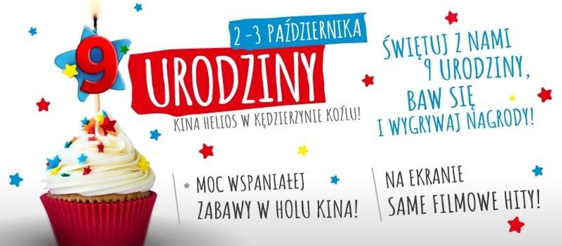 Urodziny kina Helios w Kędzierzynie-Koźlu. Liczne atrakcje i konkursy z nagrodami!