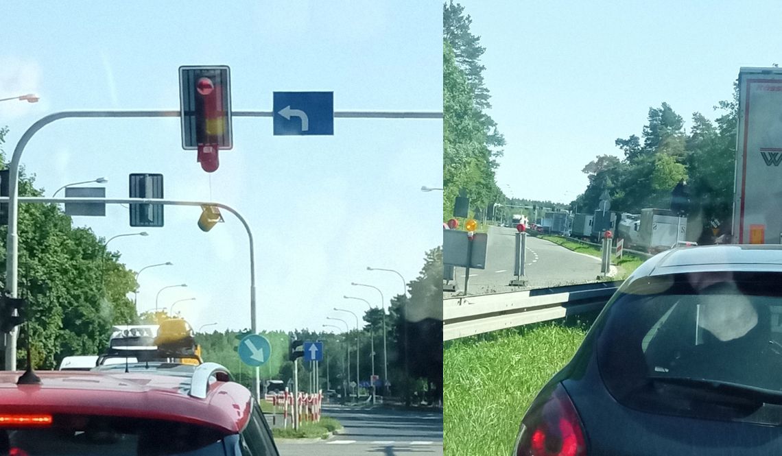 Uszkodzona sygnalizacja na osiedlu Piastów. Tworzą się korki Uszkodzona sygnalizacja na osiedlu Piastów. Tworzą się korki