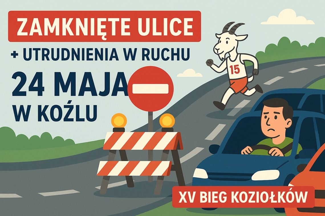 Uwaga kierowcy! W Koźlu będą utrudnienia w ruchu drogowym