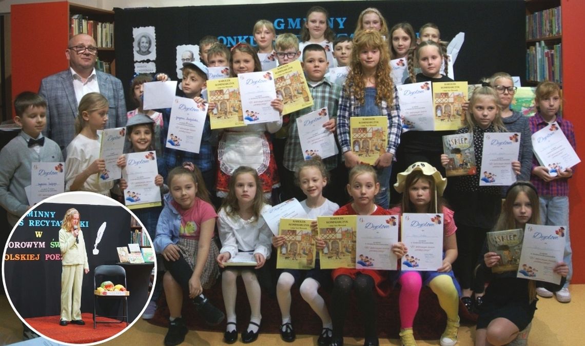 „W kolorowym świecie polskiej poezji” – Gminny Konkurs Recytatorski w Pawłowiczkach