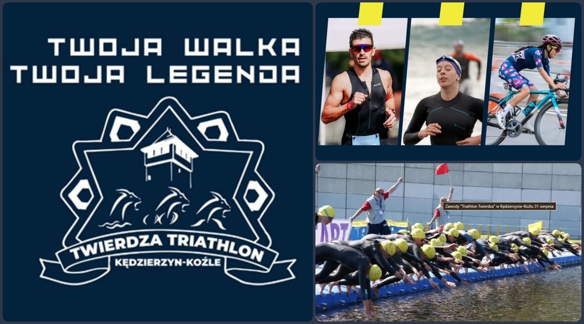 W niedzielę 31 sierpnia "Twierdza Triathlon Kędzierzyn-Koźle”. Będą utrudnienia w ruchu
