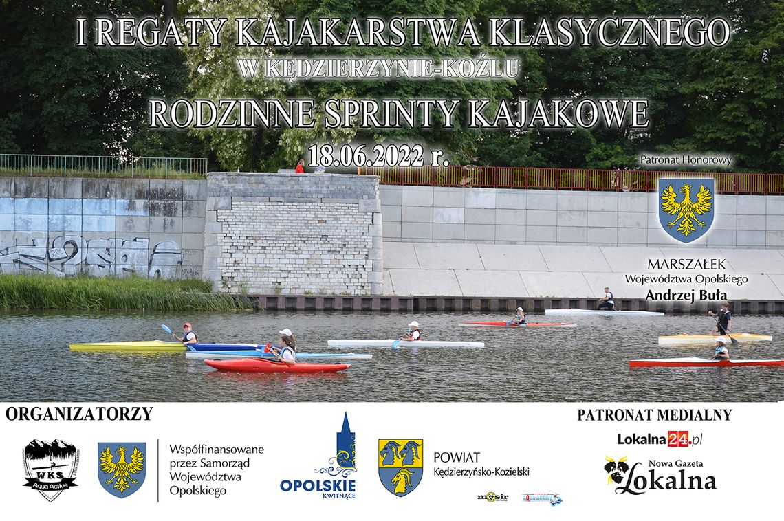 W sobotę I Regaty Kajakarstwa Klasycznego. Rodzinne Sprinty Kajakowe