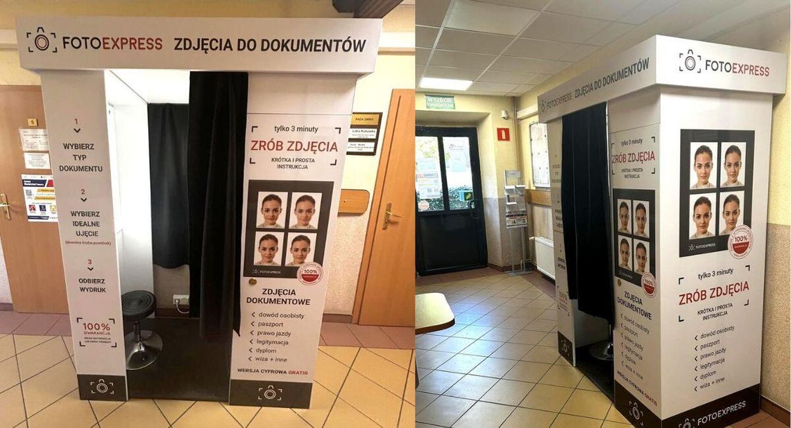W Urzędzie Gminy Pawłowiczki zdjęcia do dokumentów zrobisz w fotokabinie