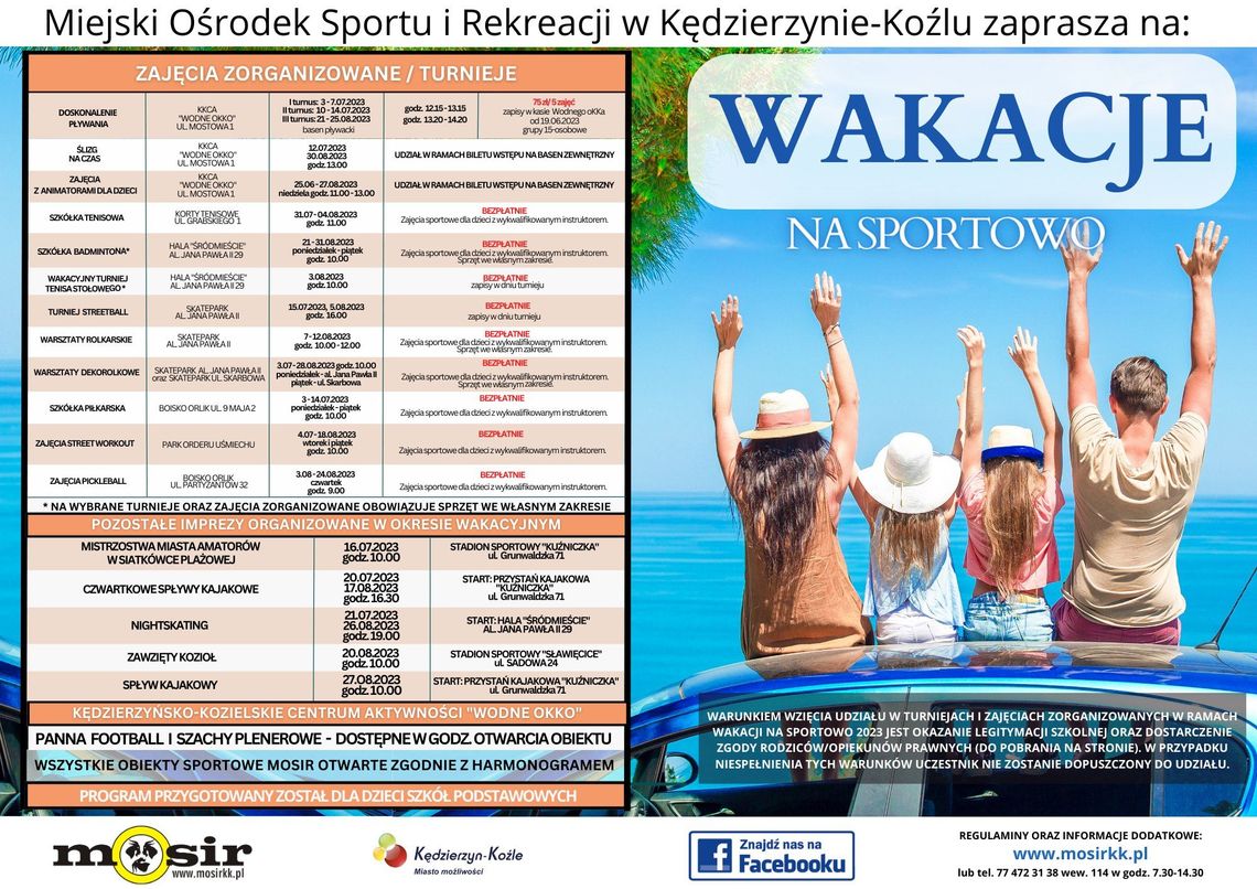 Wakacje pełne aktywności i sportowej zabawy!
