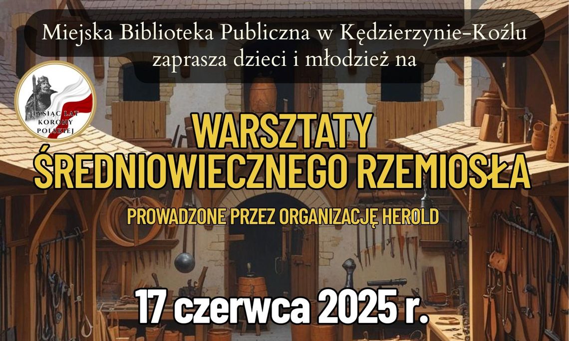 Warsztaty średniowiecznego rzemiosła w Miejskiej Bibliotece Publicznej w Kędzierzynie-Koźlu