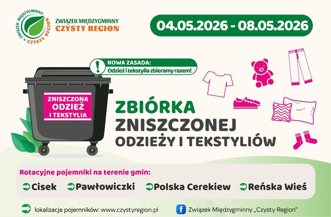 Warto skorzystać z okazji i pozbyć się zbędnej odzieży oraz tekstyliów