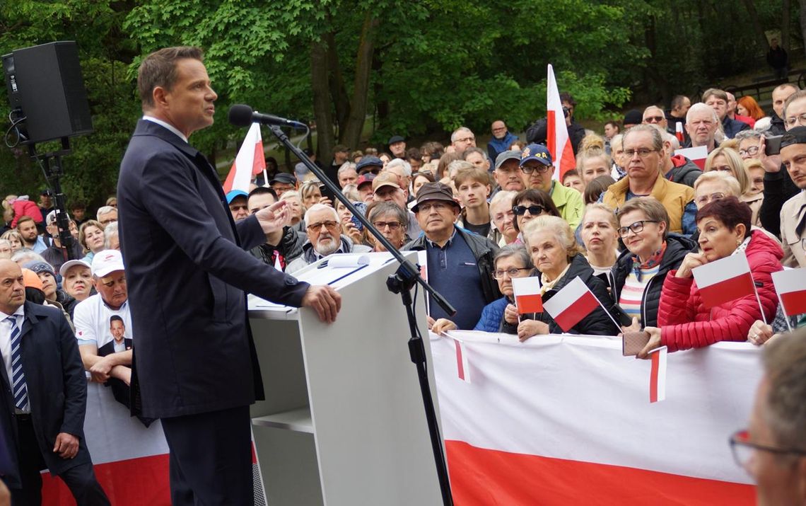 Wiec poparcia dla Rafała Trzaskowskiego w Kędzierzynie-Koźlu