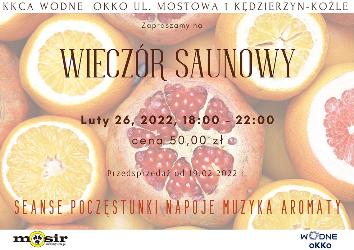 Wieczór saunowy w Kędzierzyńsko-Kozielskim Centrum Aktywności