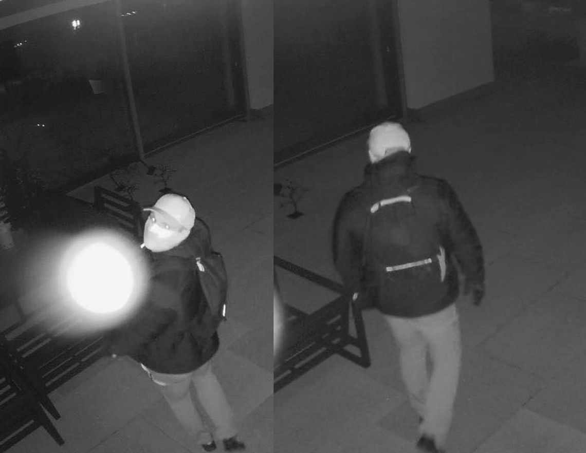 Włamywacz uchwycony przez monitoring. Może ktoś go rozpozna? Włamywacz uchwycony przez monitoring. Może ktoś go rozpozna?