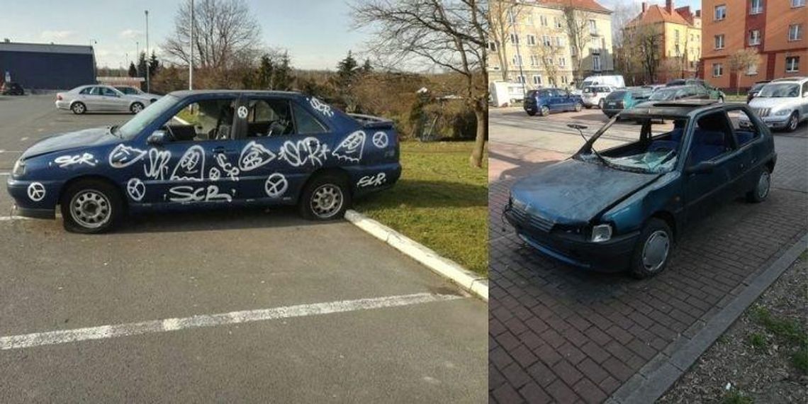 Wraki samochodów na ulicach Kędzierzyna-Koźla