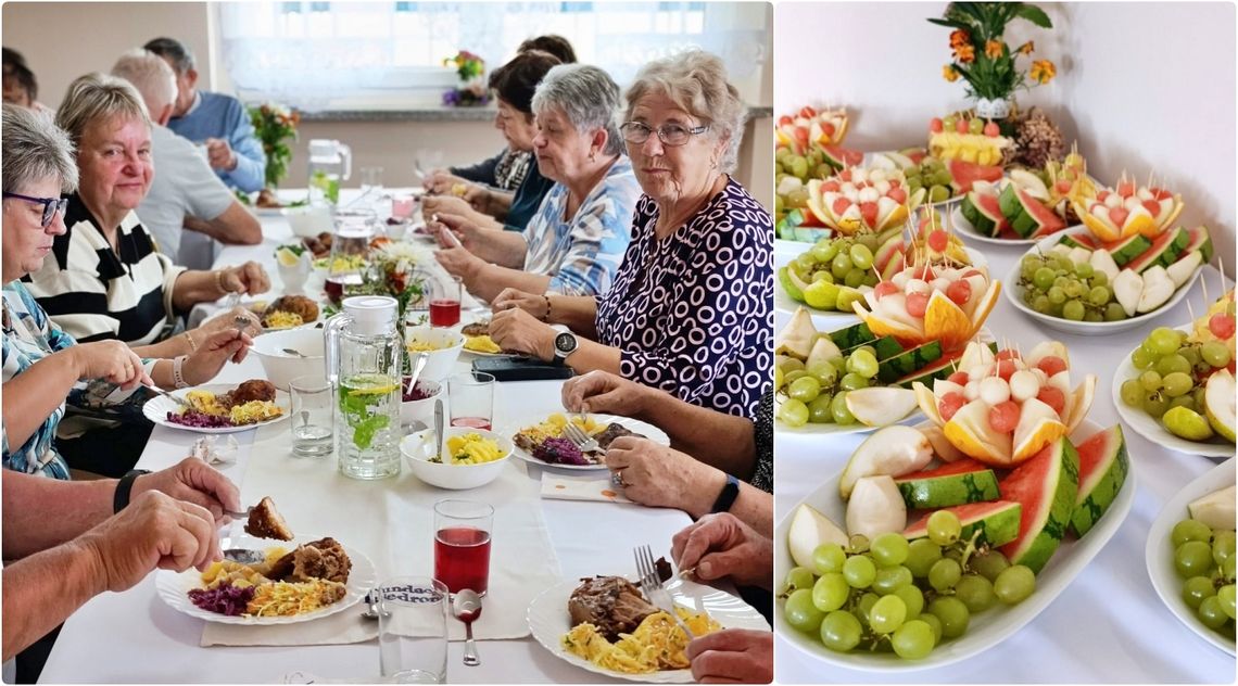Wspólny posiłek, wspomnienia i... ważna lekcja bezpieczeństwa. ZDJĘCIA Wspólny posiłek, wspomnienia i... ważna lekcja bezpieczeństwa. ZDJĘCIA