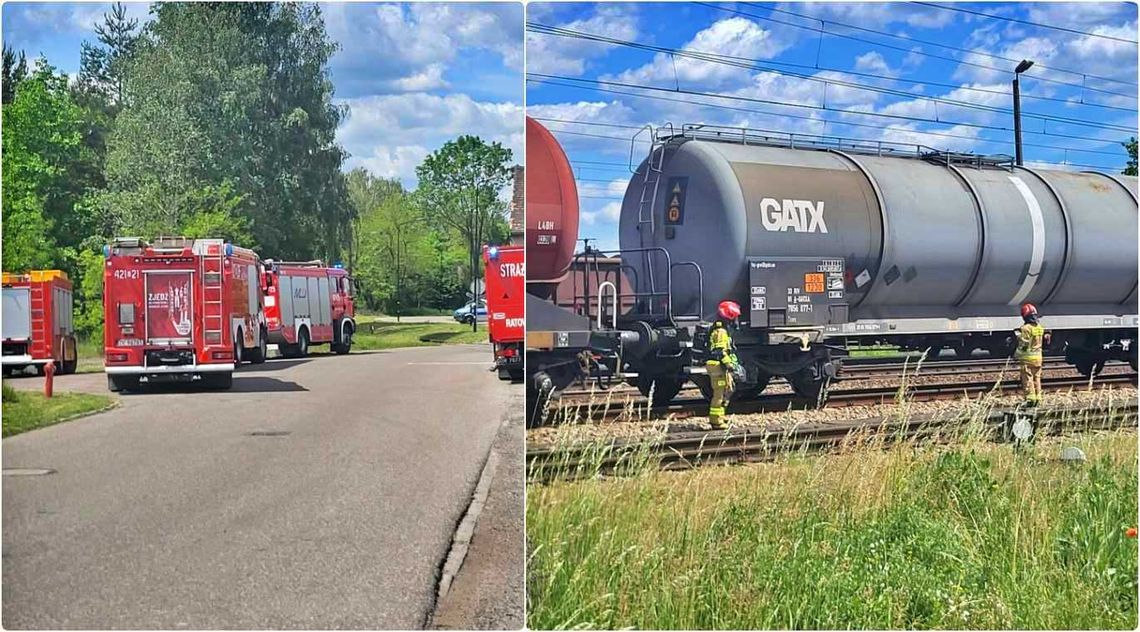 Wyciek metanolu z cysterny na Towarowej. Sprawna akcja strażaków Wyciek metanolu z cysterny na Towarowej. Sprawna akcja strażaków