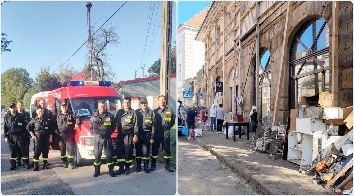 Z Brzeziec z pomocą do Lądka-Zdroju. ZDJĘCIA i FILMY