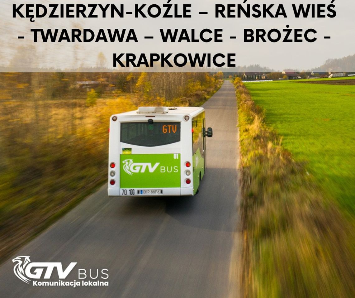 Z GTV BUS dojedziemy z Kędzierzyna-Koźla do Krapkowic i Gliwic