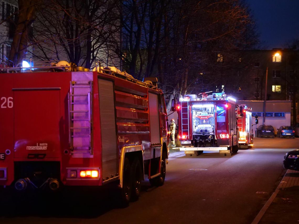 Zadymienie na klatce schodowej