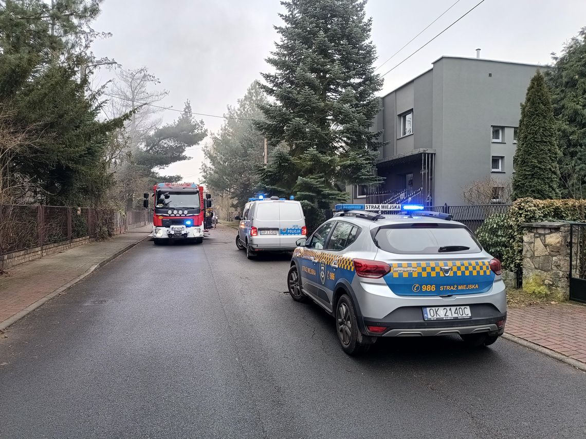 Zadymienie pustostanu w Śródmieściu. ZDJĘCIA