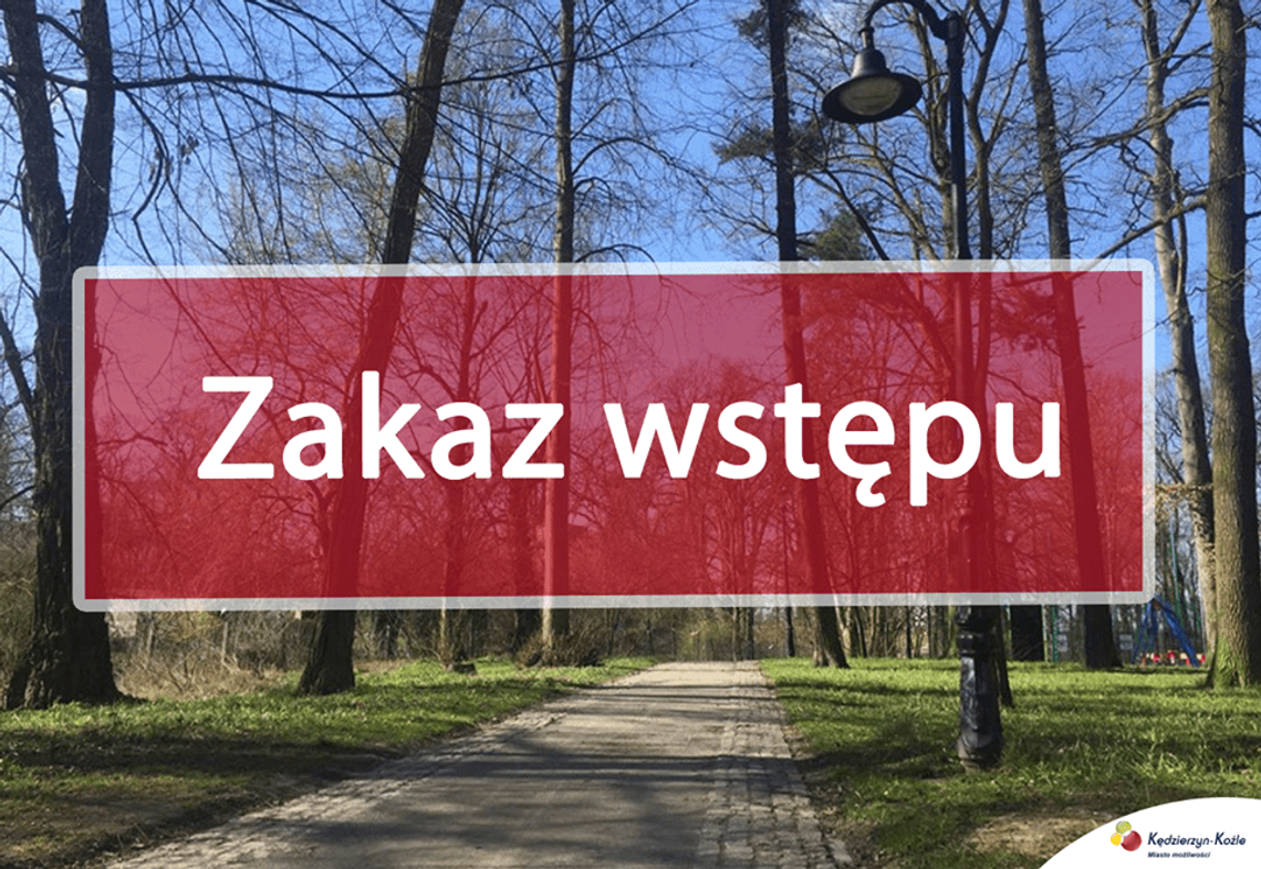 Zakaz spacerów w miejskich parkach