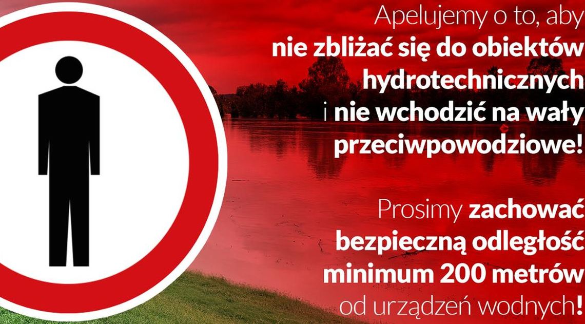 Zakaz wstępu na wały Odry został przedłużony