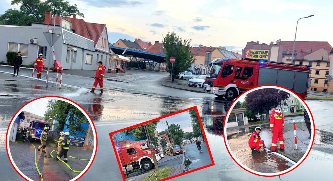 Zalane drogi, piwnice i szpital. Nawałnica przeszła nad Koźlem. ZDJĘCIA