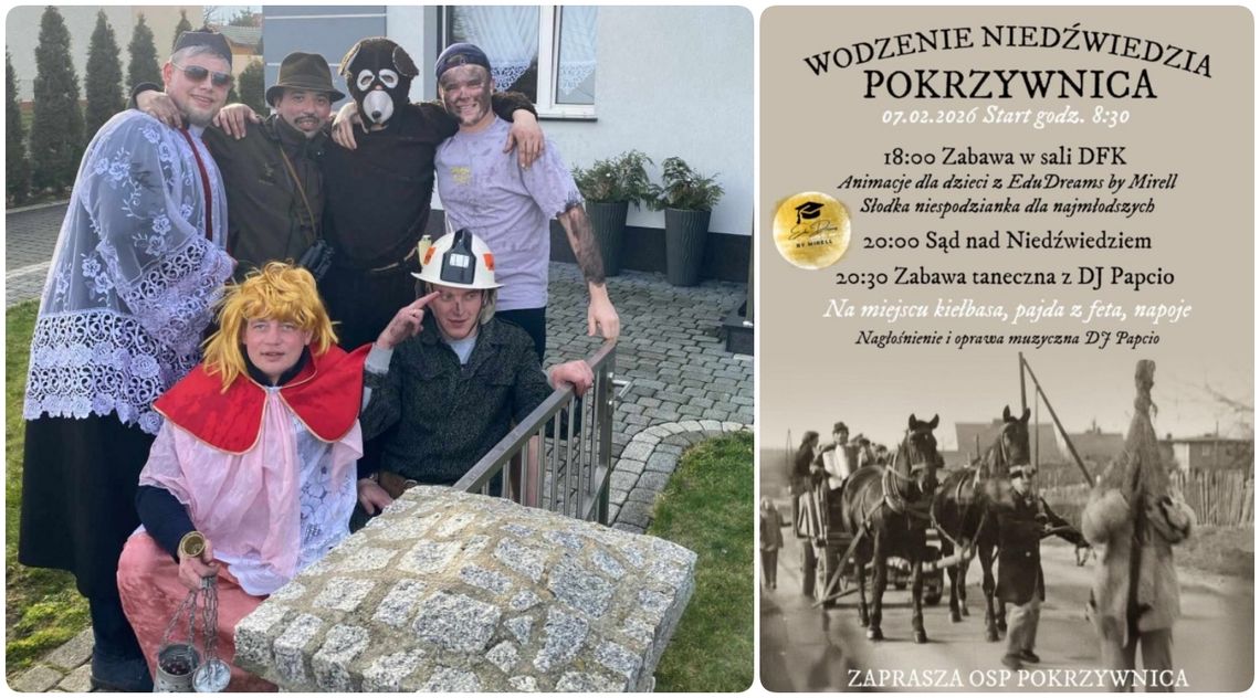 Zapustna tradycja w Pokrzywnicy. Wodzenie Niedźwiedzia już 7 lutego