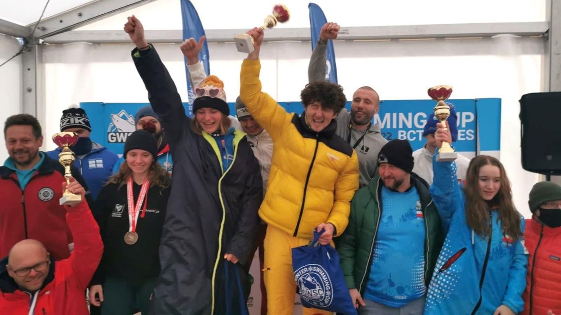 Zawodnik z Kędzierzyna-Koźla ponownie zabłysnął podczas mistrzostw Polski w lodowym pływaniu 