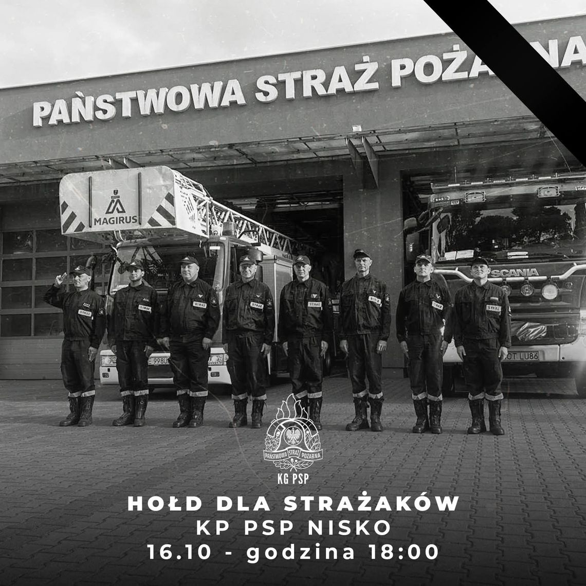 Zawyją syreny. Strażacy oddadzą hołd zmarłym kolegom