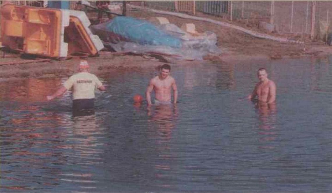 Zimna woda, a ja się kąpię