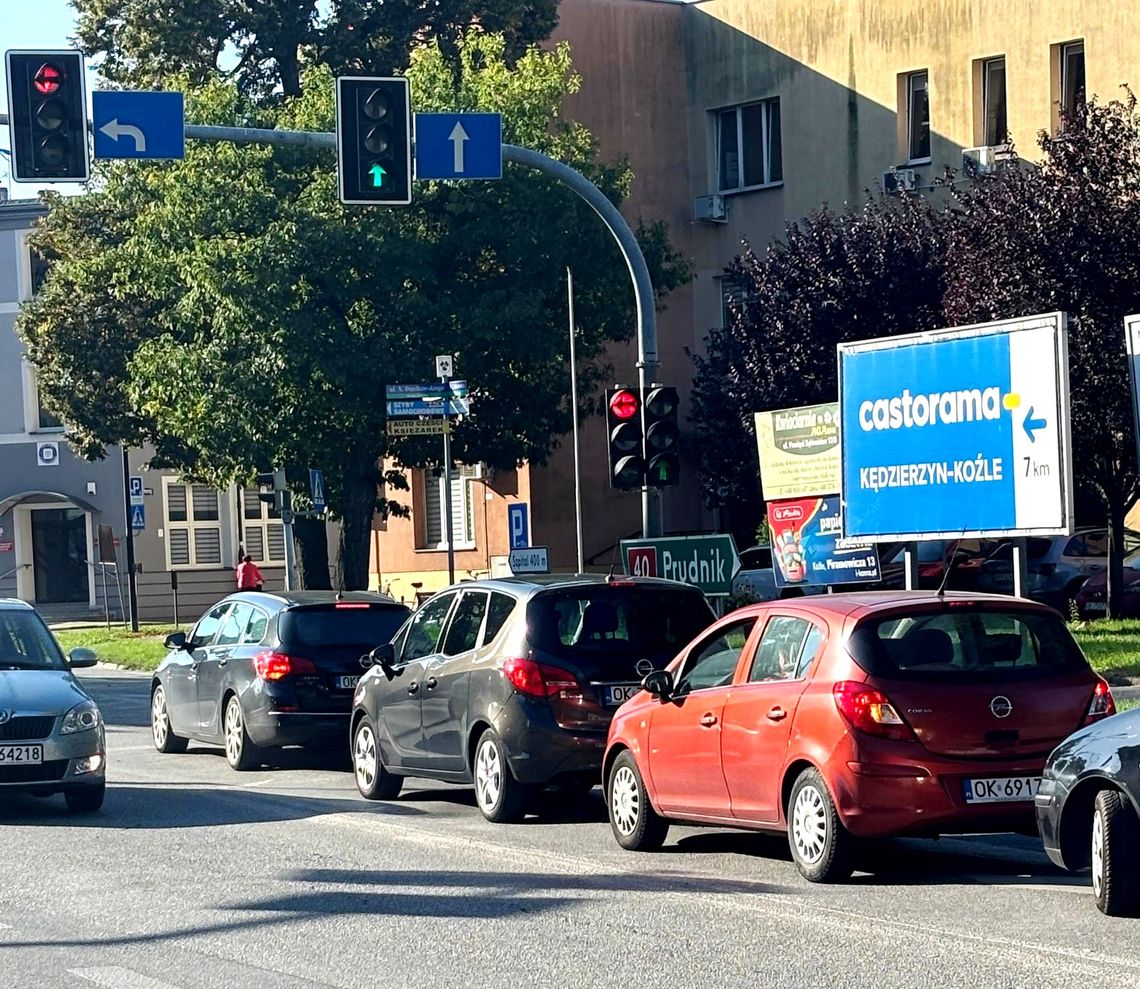 Zmiana ustawień sygnalizacji świetlnej w Koźlu