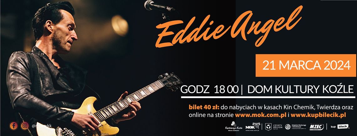 Znakomity gitarzysta Eddie Angel zagra w Koźlu