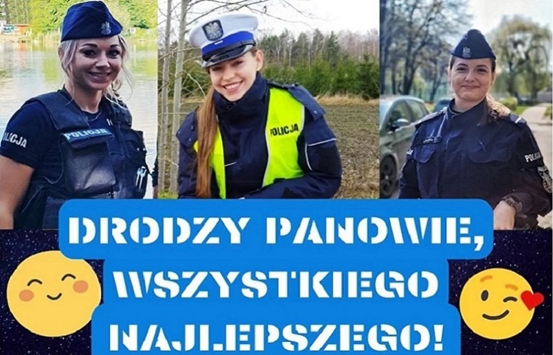 Życzenia w mundurkach. Miło, że pamiętały o facetach