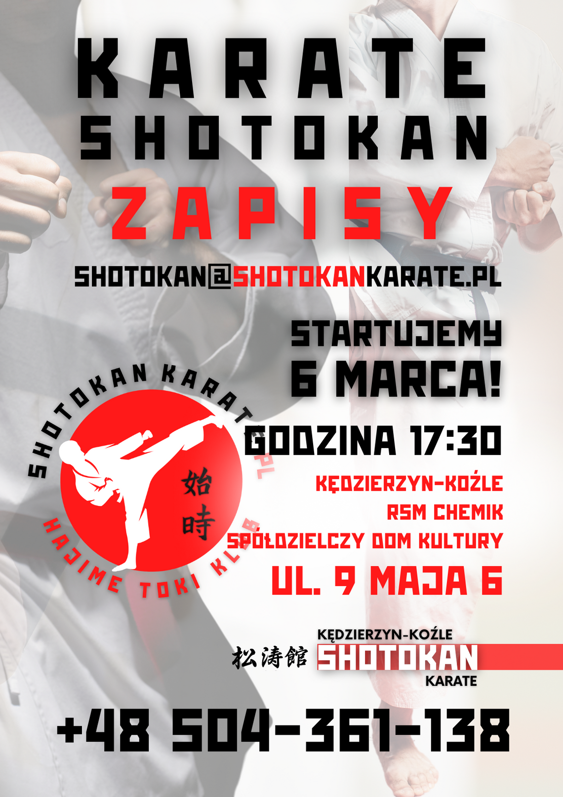 KARATE Shotokan! NOWY Klub w Kędzierzynie-Koźlu!