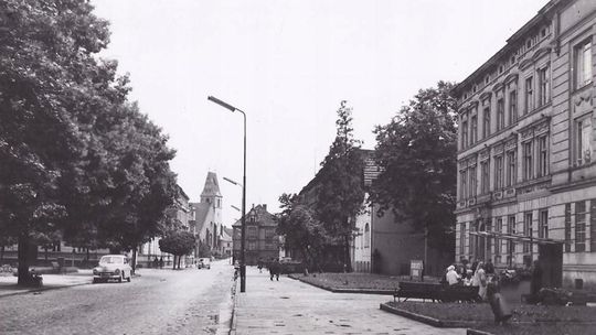 Ulica Piastowska w Koźlu. 