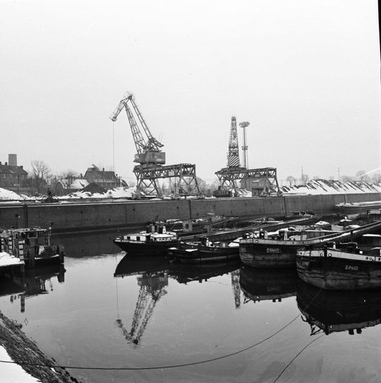 Kozielski port w 1973 roku. Autor zdjęcia: Tadeusz Horoszkiewicz