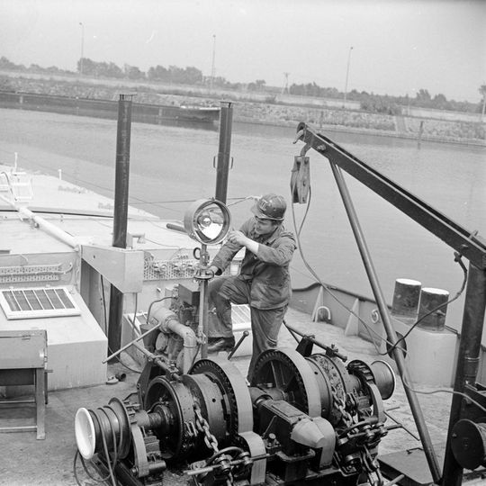 Kozielska stocznia z 1973 roku. Autor zdjęcia: Tadeusz Horoszkiewicz