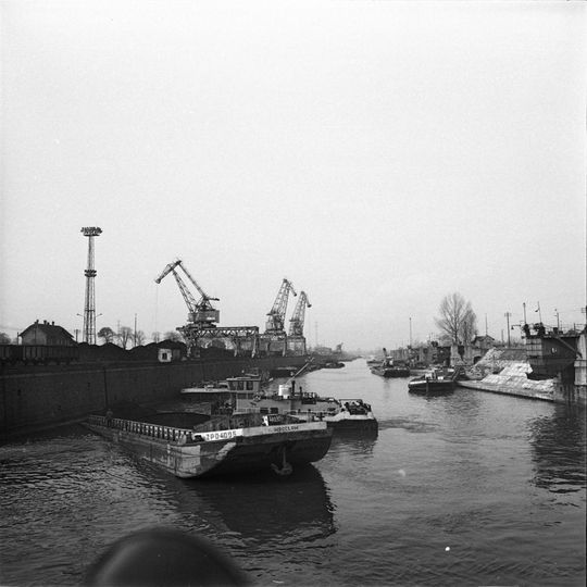 Kozielski port w 1974 roku. Autor zdjęcia: Tadeusz Horoszkiewicz