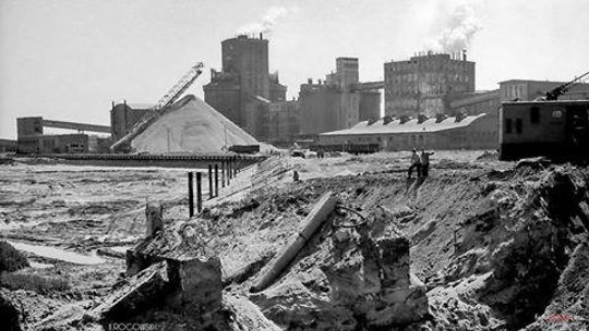 Prace przy budowie Kanału Kędzierzyńskiego 1967 rok, foto Bogusław Rogowski