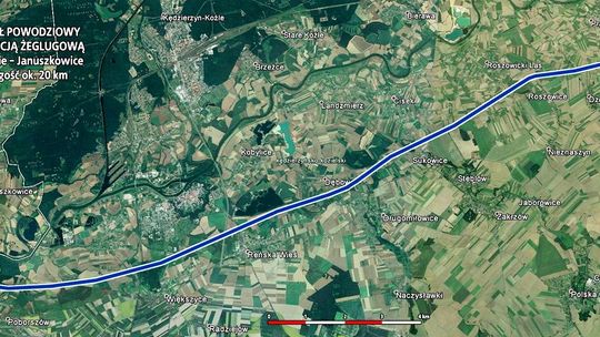 Kapitan Czesław Szarek proponuje budowę około 20-kilometrowego kanału ulgi, od miejscowości Podlesie w gminie Cisek aż po Januszkowice w gminie Zdzieszowice
