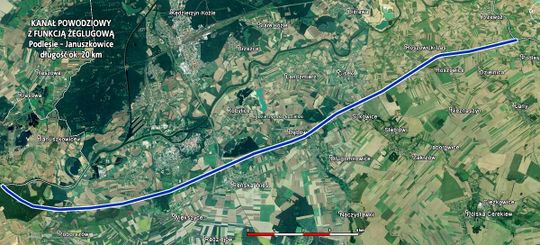 Kapitan Czesław Szarek proponuje budowę około 20-kilometrowego kanału ulgi, od miejscowości Podlesie w gminie Cisek aż po Januszkowice w gminie Zdzieszowice