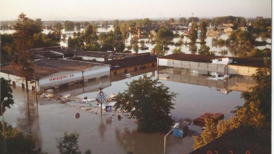 Koźle - powódź 1997 rok