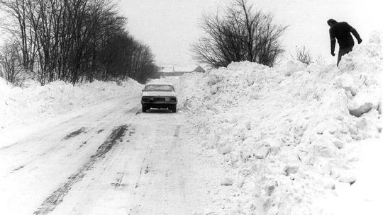 Droga Strzelce Opolskie - Dolna - styczeń 1979 rok